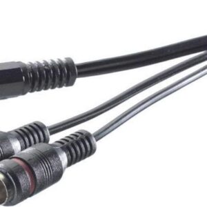 SpeaKa Professional SP-1300900 Cinch / Jackplug Audio Aansluitkabel [2x Cinch-stekker - 1x Jackplug male 3,5 mm] 3.00 m