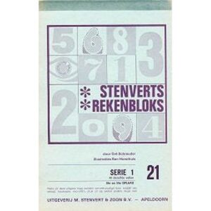 Stenverts Rekenbloks serie 1 deel 21 (zie omschrijving)