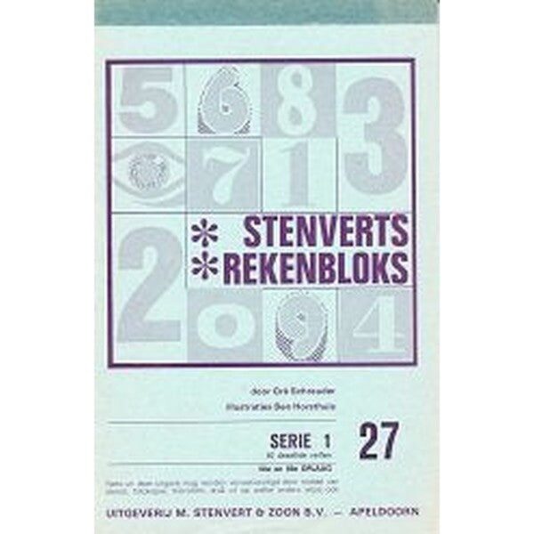 Stenverts Rekenbloks serie 1 deel 27 (zie omschrijving)