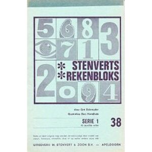 Stenverts Rekenbloks serie 1 deel 38 (zie omschrijving)