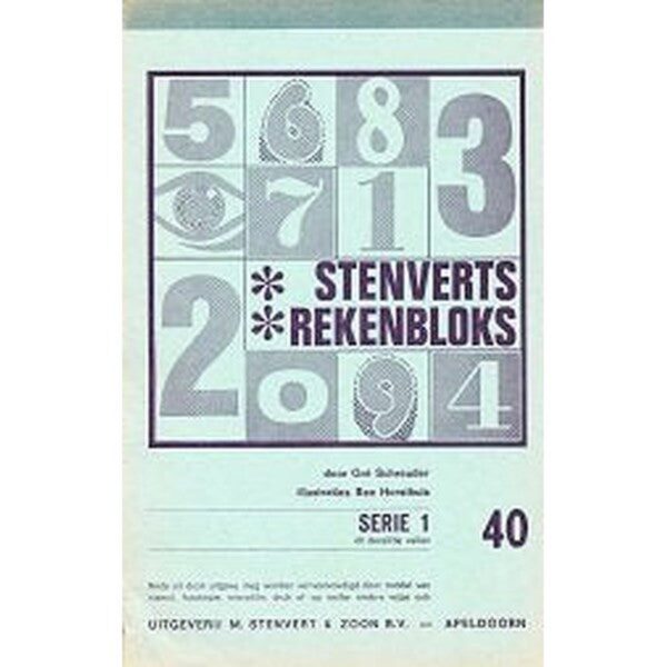 Stenverts Rekenbloks serie 1 deel 40 (zie omschrijving)