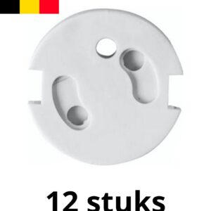 Stopcontact beveiliging 12 stuks - Zelfklevend - Veiligheid - Alleen geschikt voor België