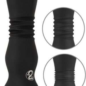 Strong Thrusting Vibrator Black Soft Touch textuur Volledig Waterproof