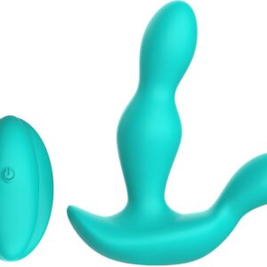 Subliem Siliconen Prostaat Vibrator - Anale Vibrator Draadloze Afstandsbediening - 12.3 cm - Turquoise