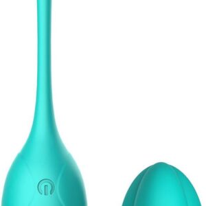 Subliem Vibrerend Ei met Afstandsbediening - Love Egg Waterproof - 17,5 cm - Turquoise