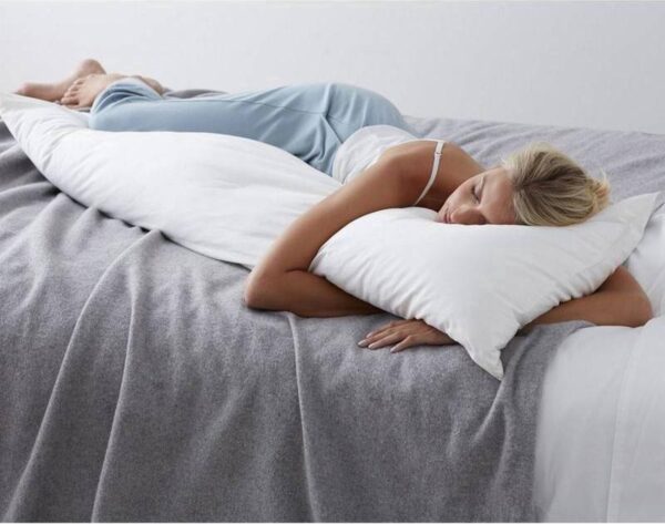 Suite Sheets - Zwangerschapskussen - Ondersteunend Lichaamskussen - 40 x 140cm - Wit - Body Pillow