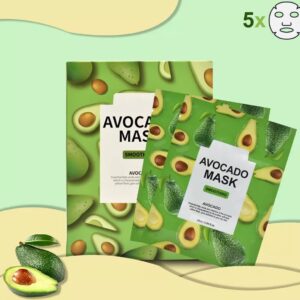 Summer Girl - Sheet Mask - Avocado - Gezichtsmasker - 5 stuks