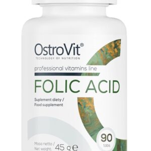 Supplementen - 12 x Folic Acid 400 mcg - 90 Tablets - OstroVit