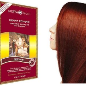 Surya Brasil Henna Poeder Haarverf - Bordeaux Rood - 50 g