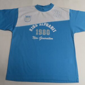 T shirt - Korte mouwen - Jongen - Blauw , wit - Kids - 6 jaar 116