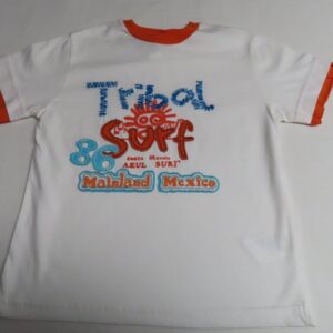 T shirt - Korte mouwen - Jongens - Wit , turquoise, oranje - Surf - 3 jaar 98