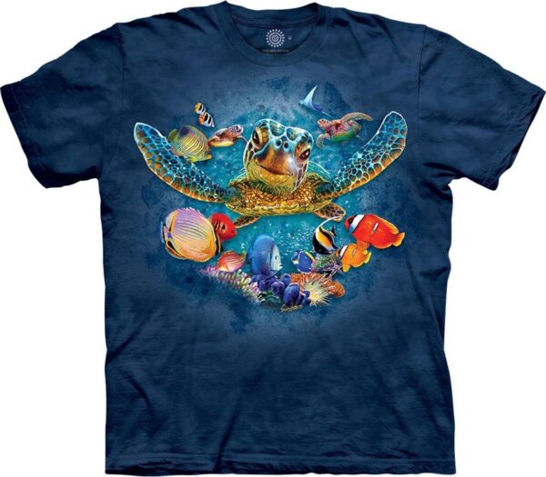 T-shirt Tiny Bubbles Turtle S