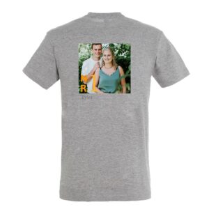 T-shirt voor mannen bedrukken - Grijs - S