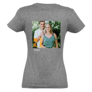 T-shirt voor vrouwen bedrukken - Grijs - L