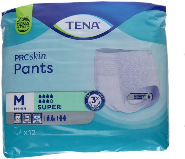 TENA Proskin Pants super - Medium (793520)- 100 x 12 stuks voordeelverpakking