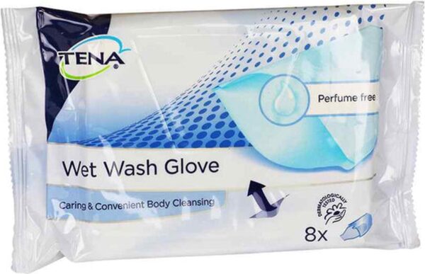 TENA Proskin Wet Wash Gloves Geurloos- 200 x 8 stuks voordeelverpakking