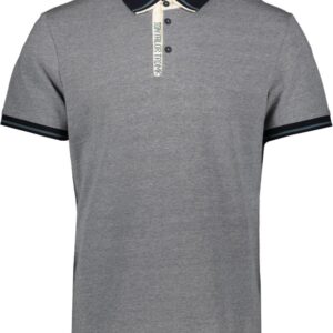 TOM TAILOR decorated two tone polo Heren Poloshirt - Maat L