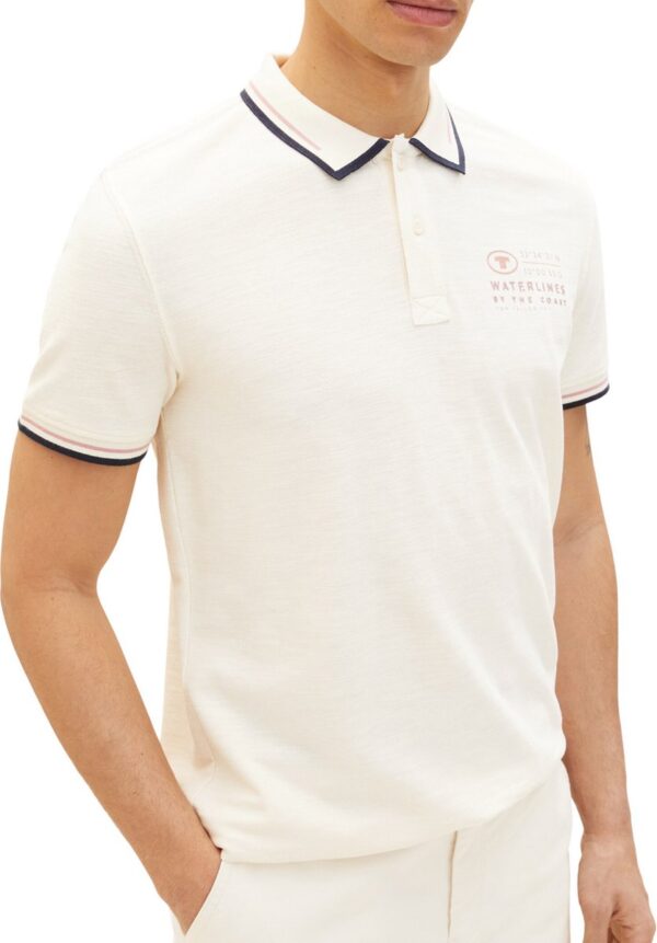 TOM TAILOR detailed polo Heren Poloshirt - Maat L