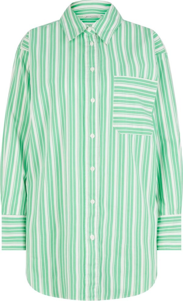 TOM TAILOR long shirt with chest pocket Dames Blouse - Maat S