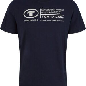 TOM TAILOR printed crewneck t-shirt Heren T-shirt - Maat 3XL