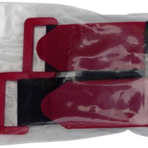 TRU COMPONENTS 688-330-Bag Klittenband Met riem Haak- en lusdeel (l x b) 300 mm x 25 mm Zwart, Rood 2 stuk(s)