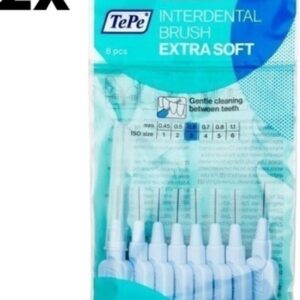 TePe Extra Soft Lichtblauw 0,6mm - 2 x 8 stuks - Voordeelverpakking