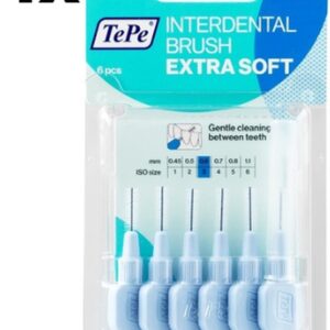 TePe Extra Soft Lichtblauw 0,6mm - 4 x 6 stuks - Voordeelverpakking
