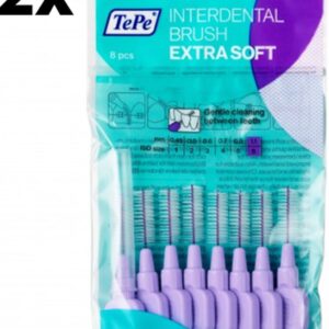 TePe Extra Soft Lichtlila 1,1mm - 2 x 8 stuks - Voordeelverpakking