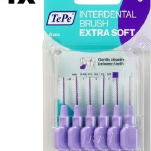 TePe Extra Soft Lichtlila 1,1mm - 4 x 6 stuks - Voordeelverpakking