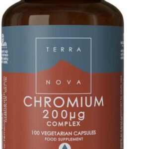 Terranova Chromium 200 mcg complex Inhoud: 100 capsules