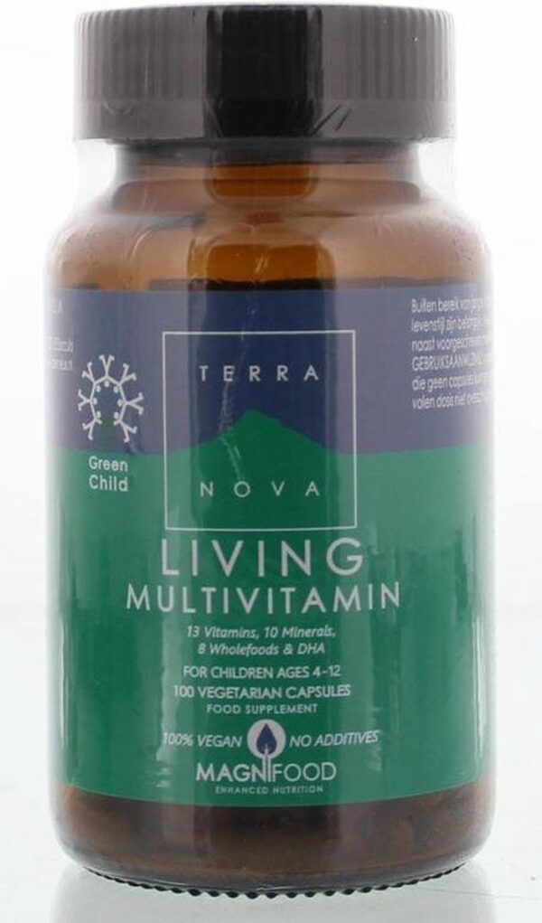 Terranova Green child living multivitamins Inhoud: 100 capsules