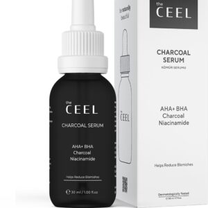 The CEEL- Aha-Bha Actieve kool zwarte serum - Kool Serum met Niacinamide - Charcoal Serum