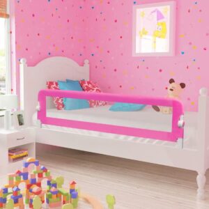 The Living Store Bedhekje - roze polyester - 150 x 36.5 x 42 cm - geschikt voor kinderen van 18 maanden tot 5 jaar