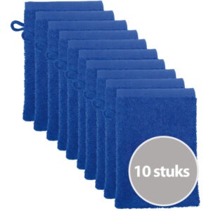 The One Voordeelpakket Washandjes Royal Blue - 10 stuks