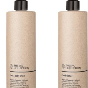 The Spa Collection - Bergamot - Hair/Body Wash + Conditioner - 400 ml - Pompfles - Set van 2 stuks
