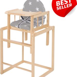 Thuys - Babystoel voor aan Tafel - Baby Eetstoel - Combi Kinderstoel Baby - Tot 10 Jaar - Tafel + Stoel Combi - Duurzaam