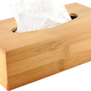 Tissuehouder Bamboe - Zakdoekjeshouder - Tissue box - 25 x 13 cm - Hout