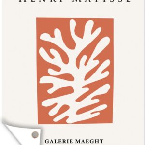 Tuin decoratie Abstract - Oude meesters - Rood - Henri Matisse - 30x40 cm - Tuindoek - Buitenposter