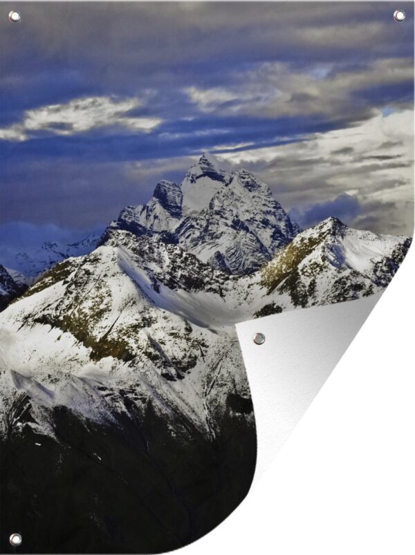 Tuin decoratie Luchtfoto van de Kailash berg bij China - 30x40 cm - Tuindoek - Buitenposter
