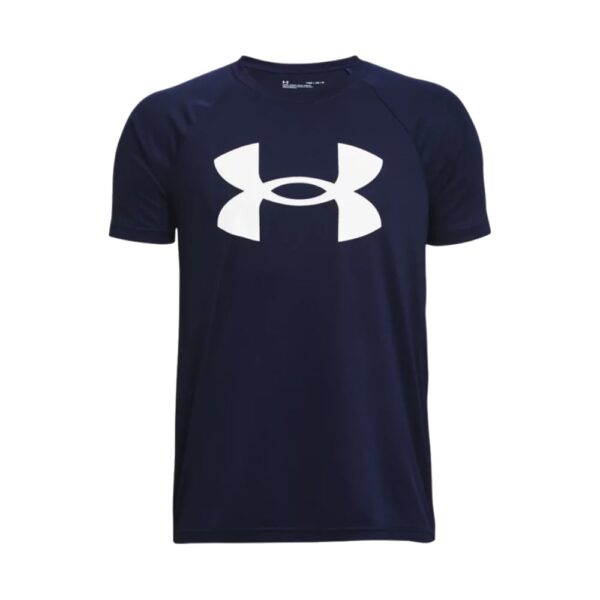 Under Armour Tech Big Logo T-Shirt Kids Donkerblauw