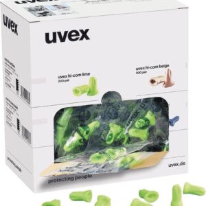 Uvex oordoppen hi-com zonder koord, dispenser 200 paar/VE