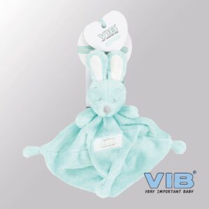 VIB® - Knuffeldoekje Konijn - Mint - Babykleertjes - Baby cadeau