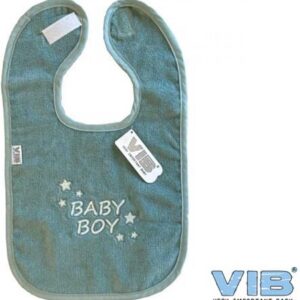 VIB® - Slabbetje Luxe velours - Baby Boy Mosgroen - Babykleertjes - Baby cadeau