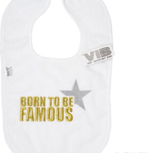 VIB® - Slabbetje Luxe velours - Born to be Famous - Babykleertjes - Baby cadeau