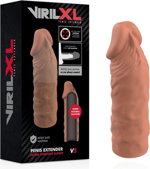 VIRILXL | Virilxl Penis Extender Extra Comfort Sleeve V5 Brown