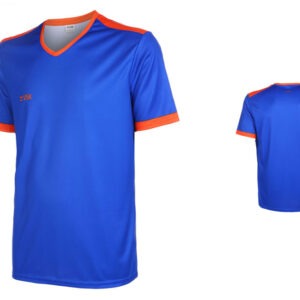 VSK Fly Voetbalshirt Eigen Naam Blauw-Oranje