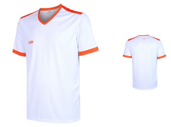 VSK Fly Voetbalshirt Eigen Naam Wit-Oranje