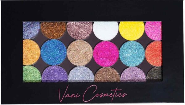 Vani cosmetics Pressed glitter bestseller palette