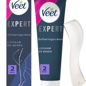 Veet Expert Ontharingscreme met sheaboter - Lichaam & benen - Alle huidtypes - 100ml - 2 stuks - Voordeelverpakking