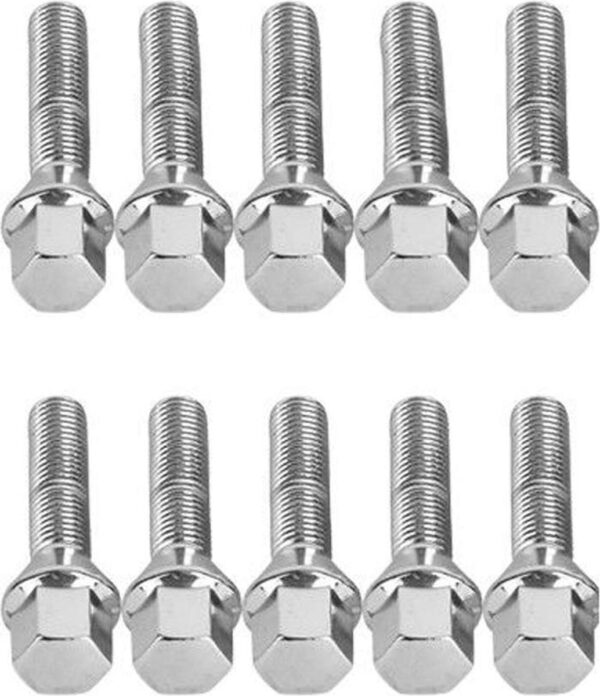 Verlengde conische wielbouten 40MM - M14x1.25 / M14x1,25 - Chrome - 10x